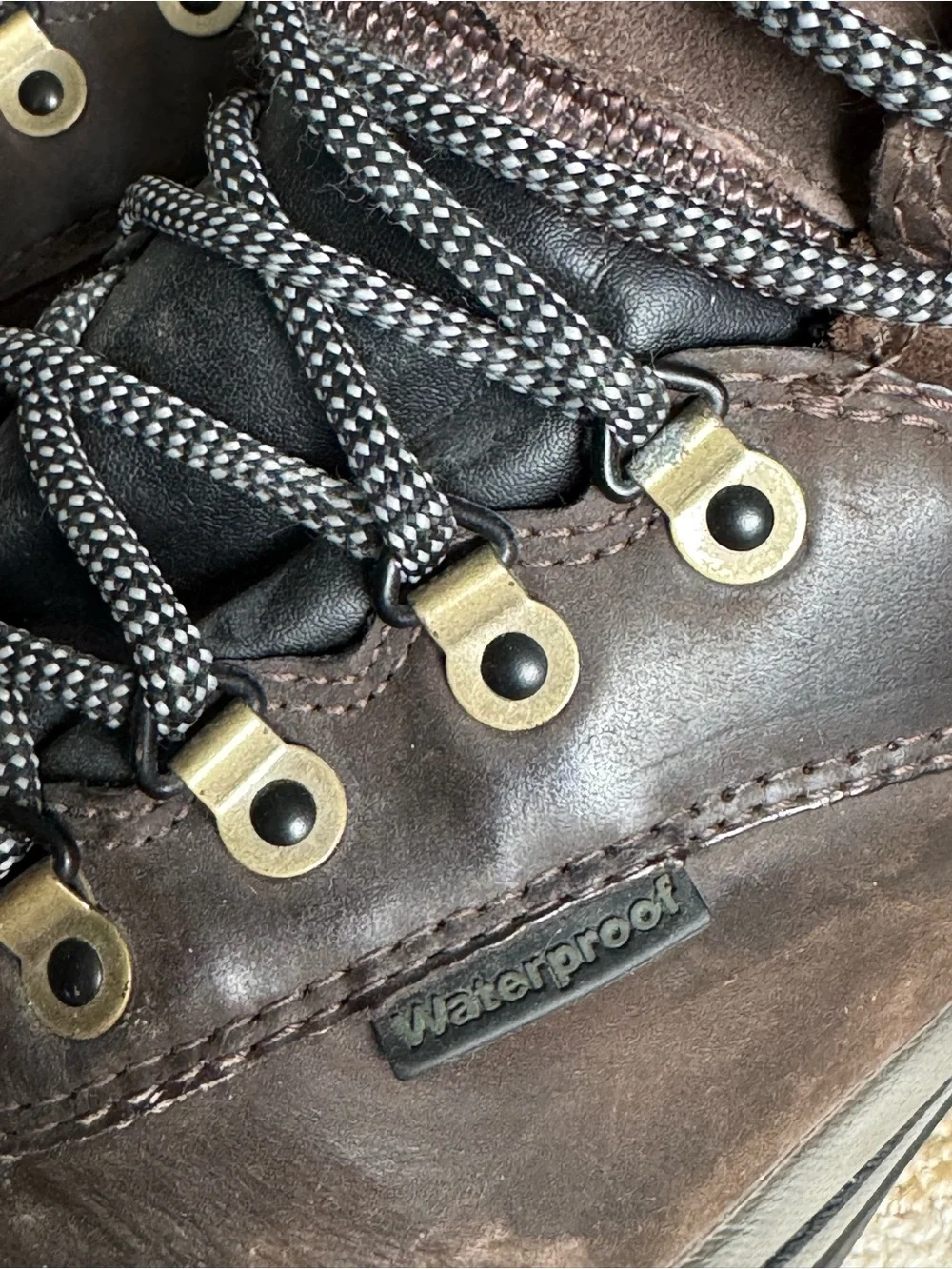Timberland White Ledge Waterproof Hiking Boots Outdoor Utility Brown Leather 10
